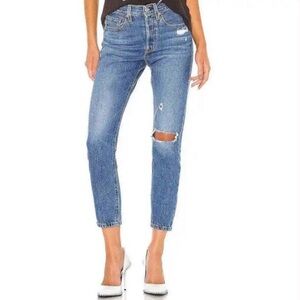 Levi's Premium 501 Button Fly High Rise Skinny Jeans NWT 28x28